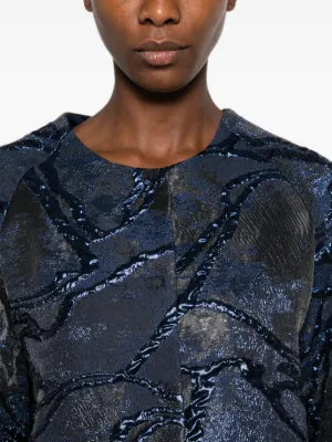 Chaqueta Jacquard Metalizada — Blue Moon