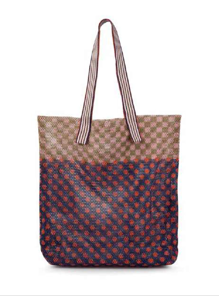 Épice Paris Kanpur large tote bag in Rosso — front view