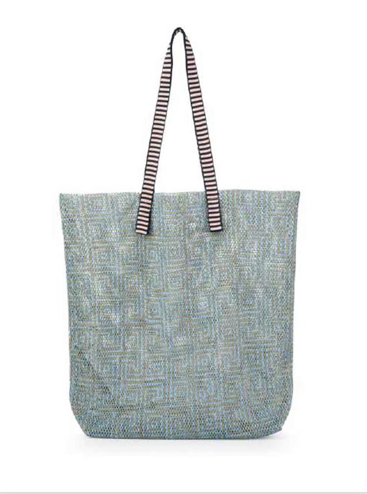 Épice Paris Kanpur large tote bag in Seaweed — front view