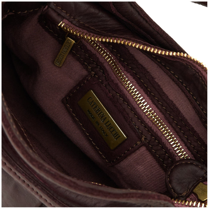 Bolso CAMILLA Prugna con bandolera ajustable y desmontable