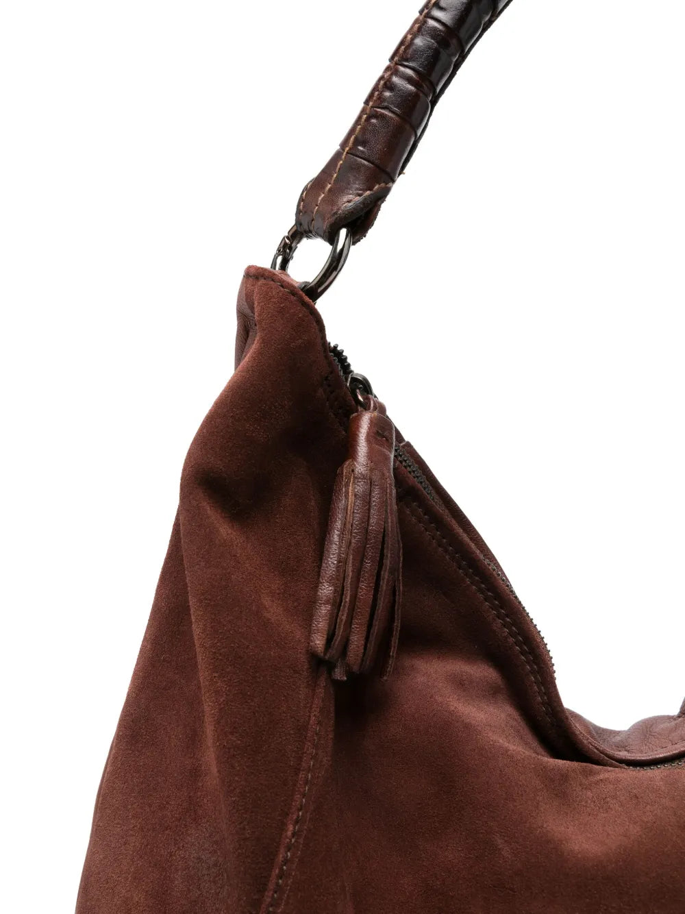 Handmade Italian wine suede leather bag by Reptile’s House