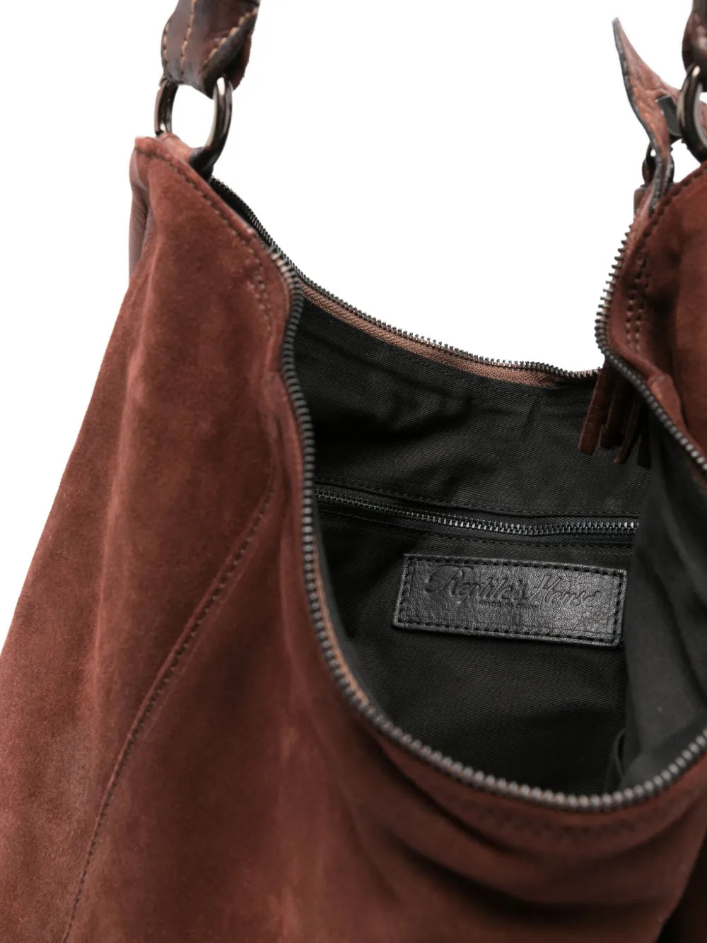 Handmade Italian wine suede leather bag by Reptile’s House