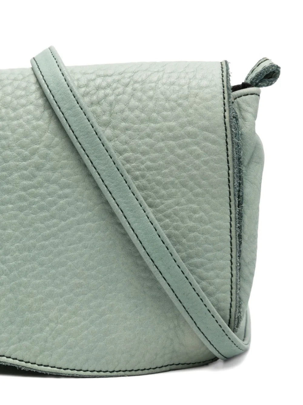 Bolso Mialuis en color ottanio hecho a mano en piel de curtición vegetal