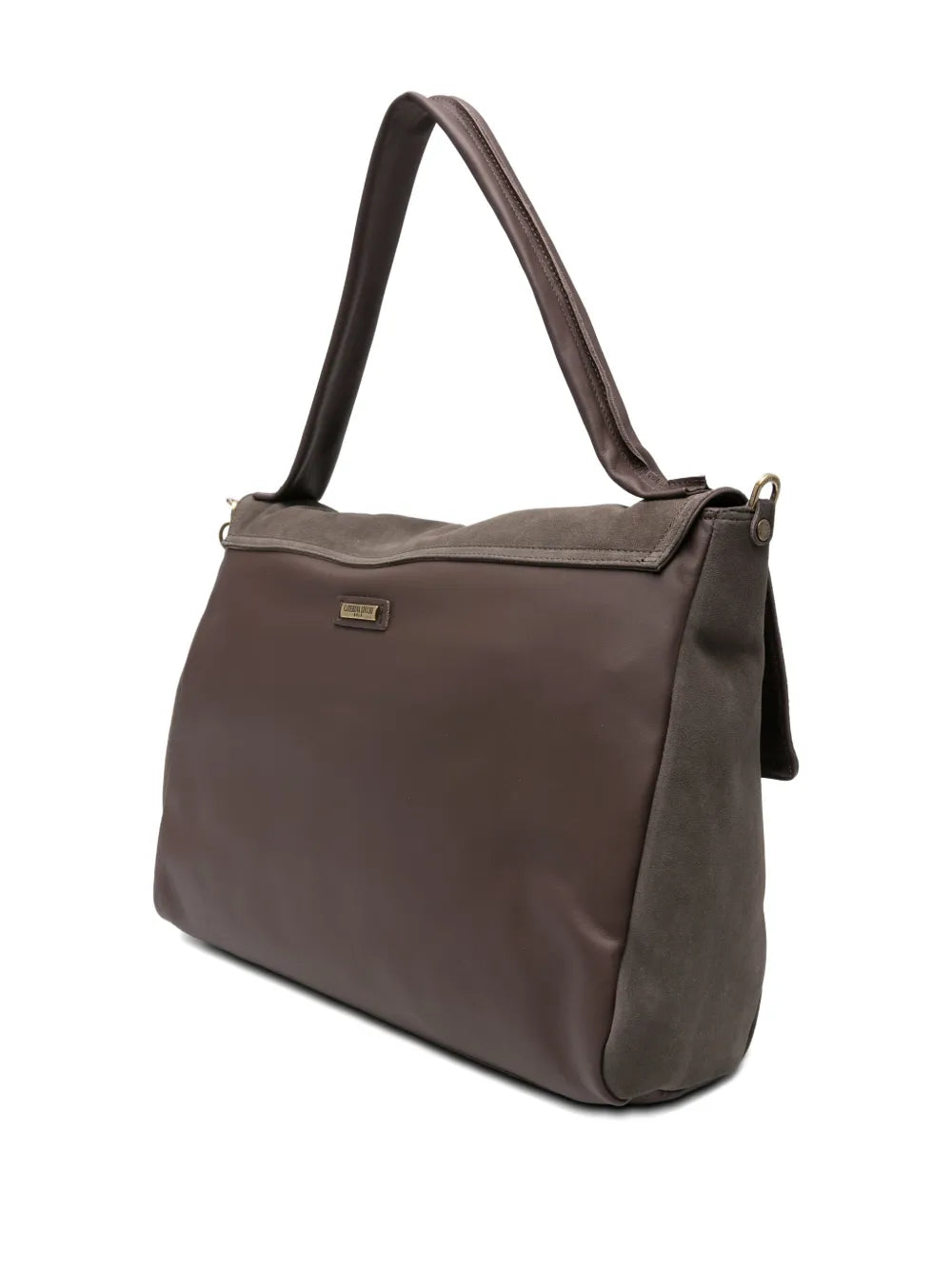 Handmade Italian Shoulder Bag XL Maria in brown leather Caterina Lucchi