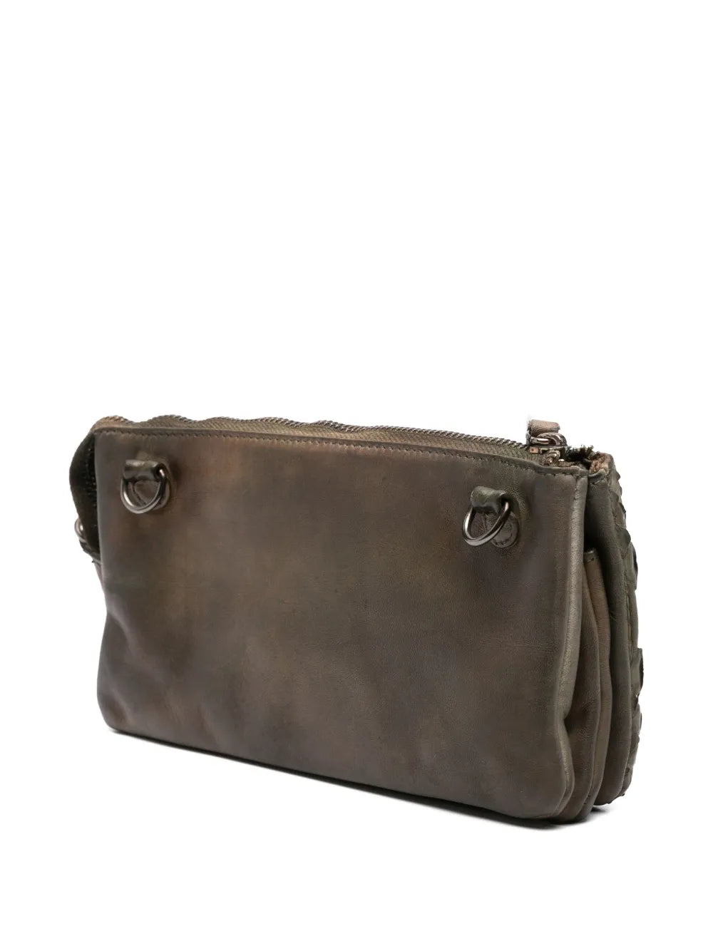 Italian artisan python handbag with adjustable strap and clutch option
