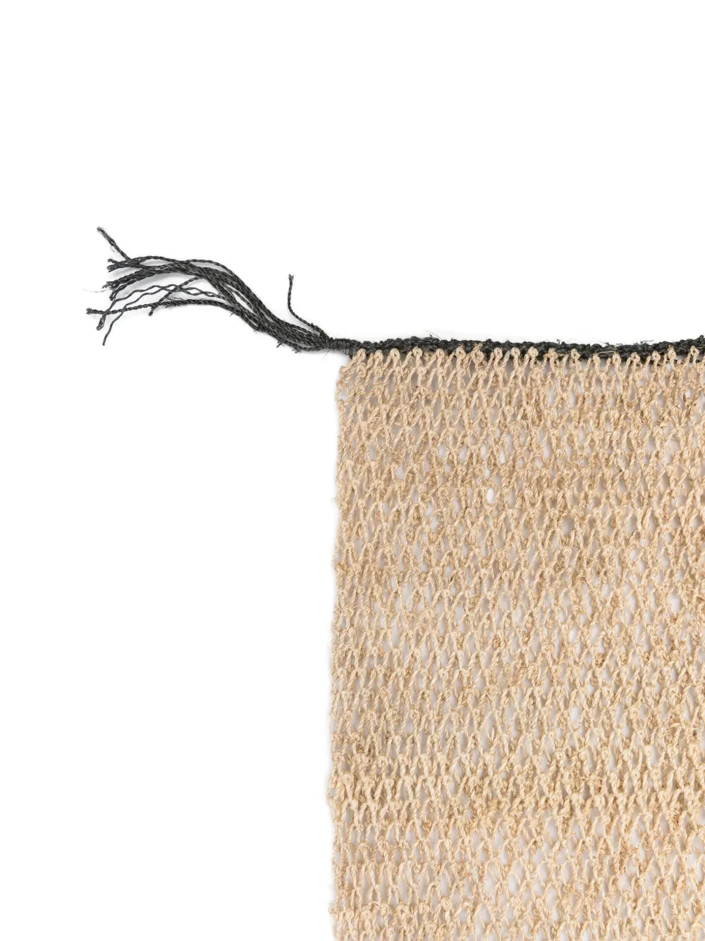 Eco-friendly handcrafted Kudzu bag with black trim