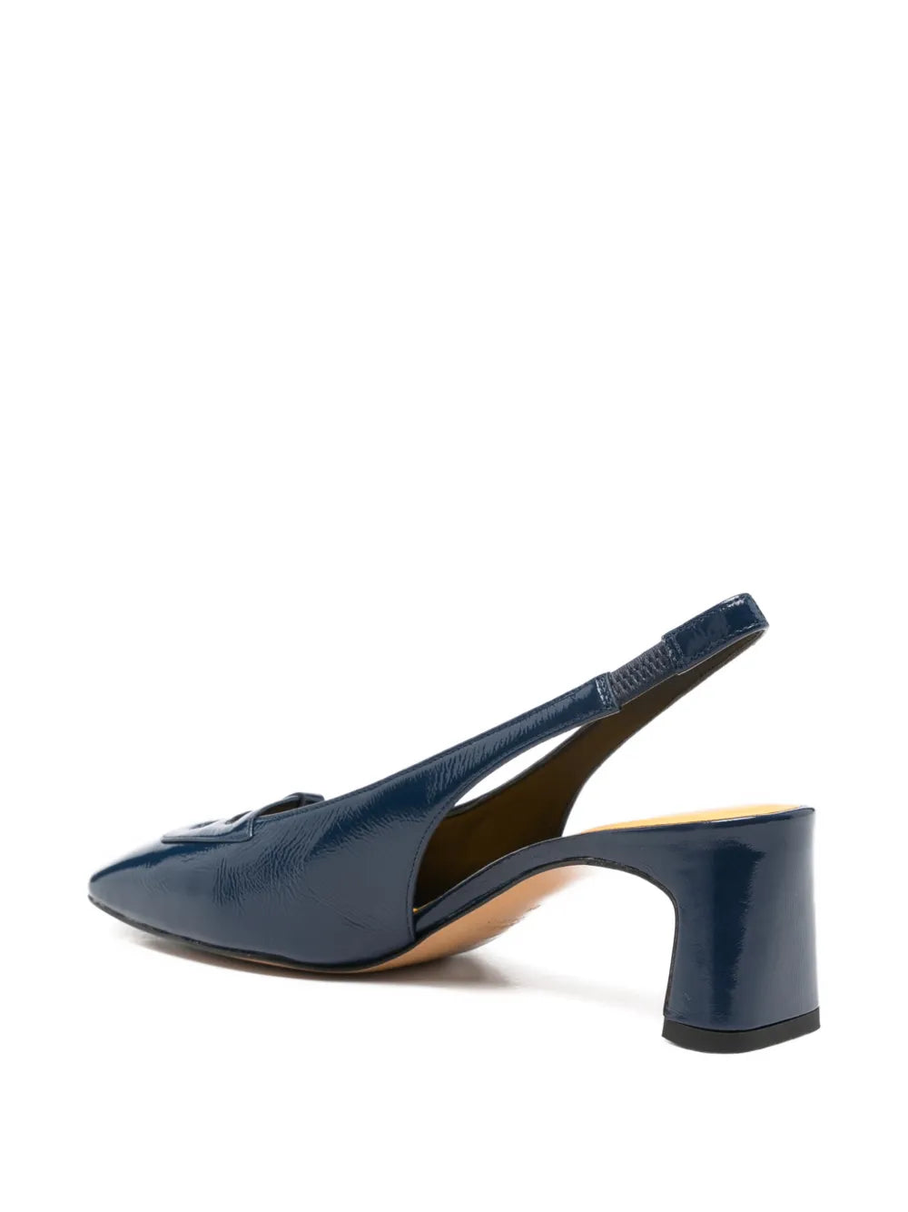 Zapato Destalonado de Tacón Medio — Blu