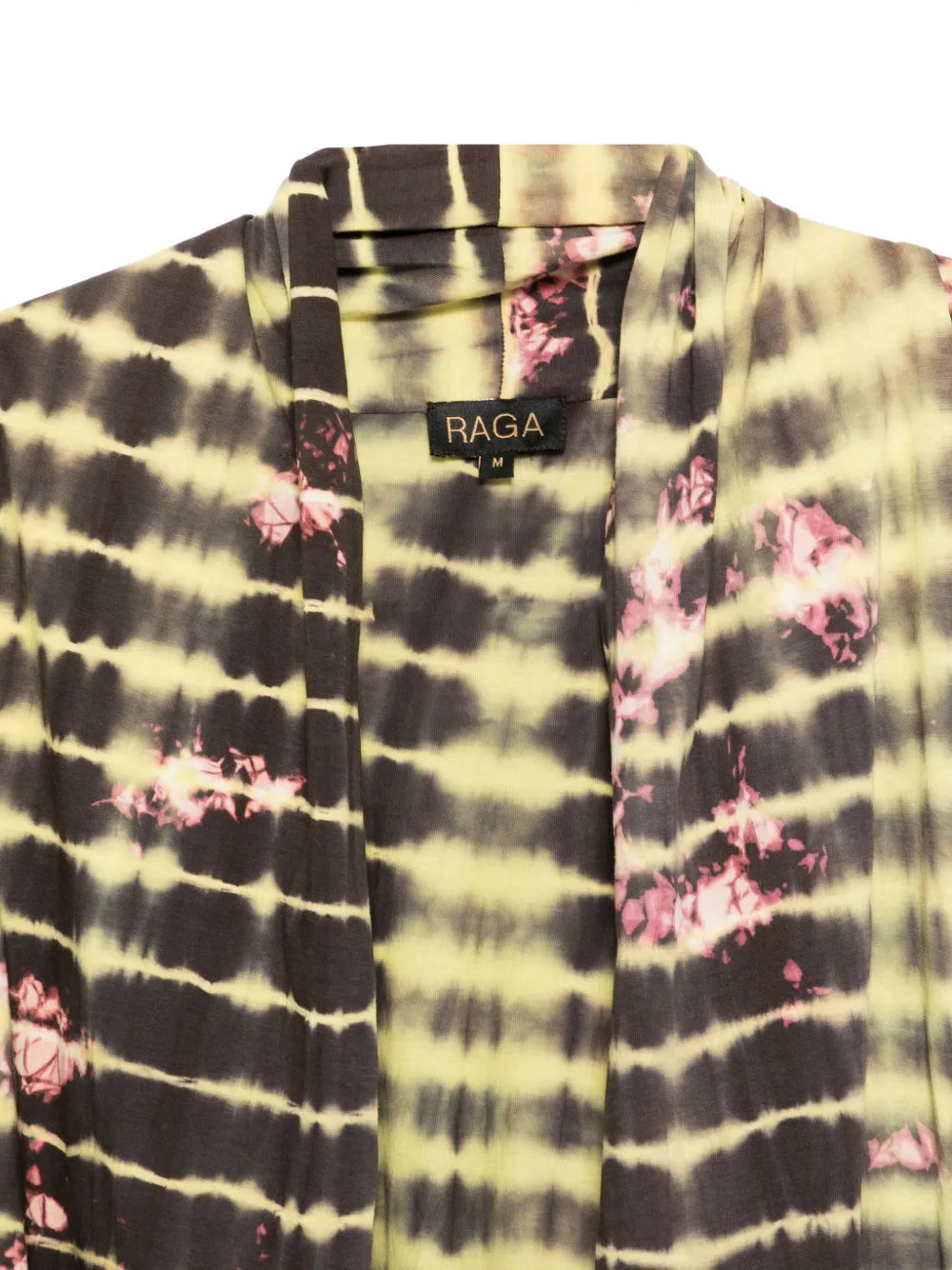 Kimono de algodón shibori en tonos verdes | Diseño artesanal