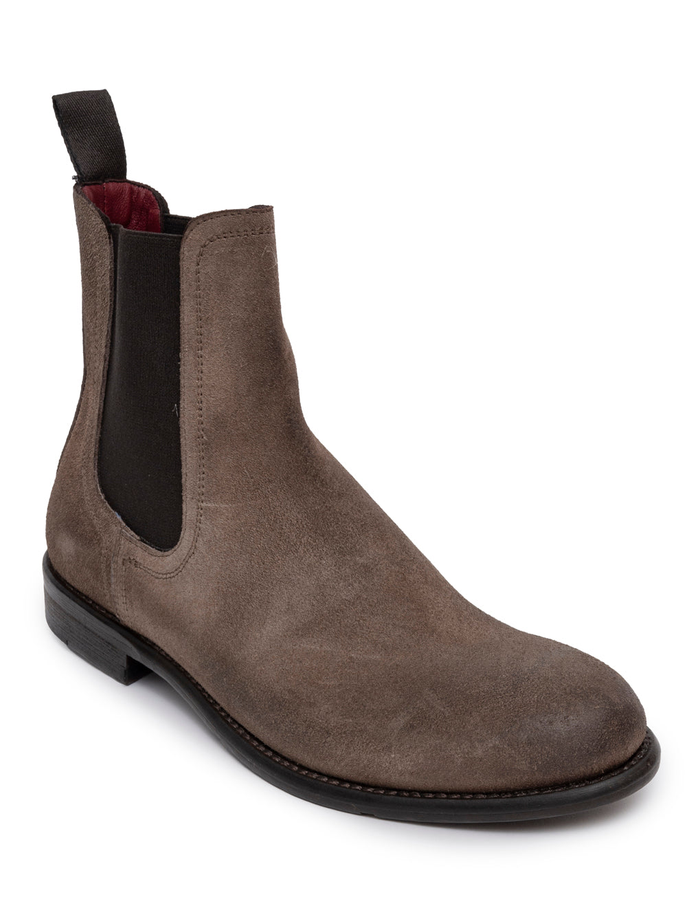 Women’s Chelsea boot by SOMMET in tortora oiled leather, handmade in Italy