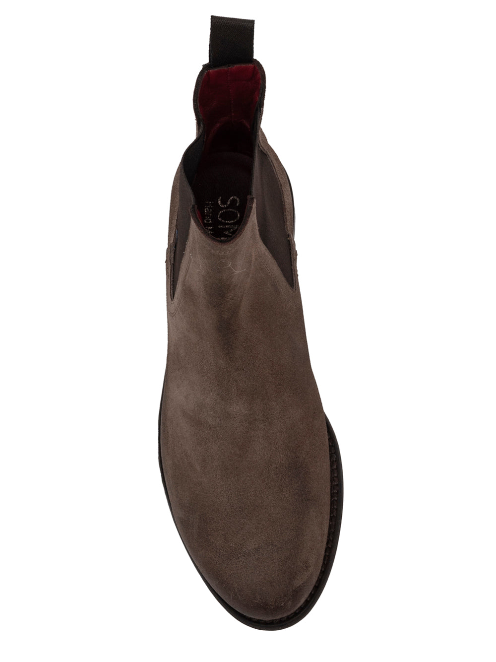 Women’s Chelsea boot by SOMMET in tortora oiled leather, handmade in Italy