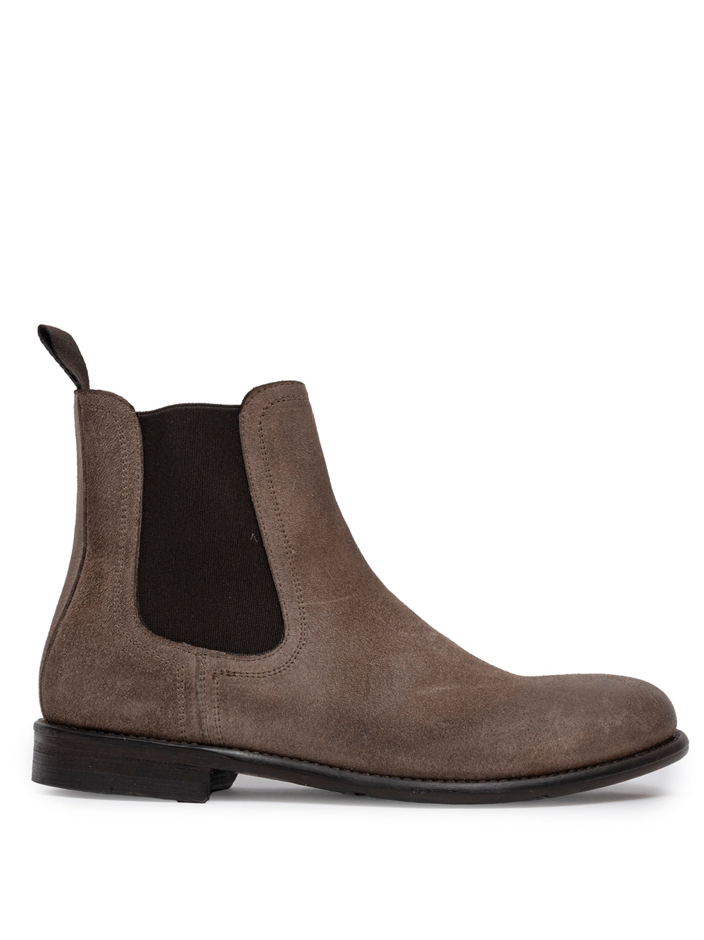 Women’s Chelsea boot by SOMMET in tortora oiled leather, handmade in Italy