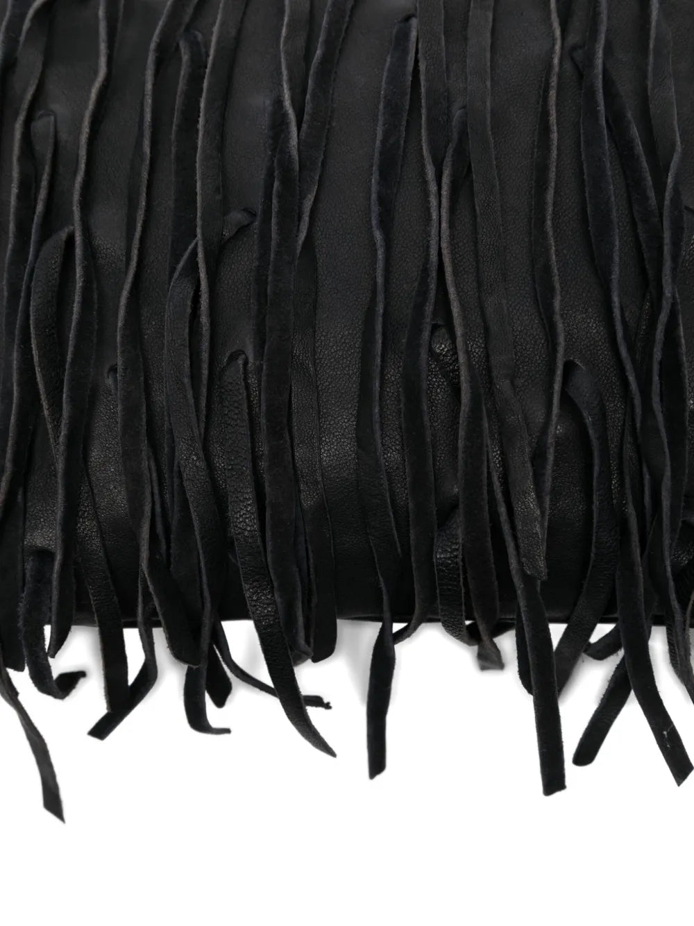 Sommet COUNTRY FRANGE navy blue boho chic leather fringe crossbody bag handmade in Italy with vegetable tanning