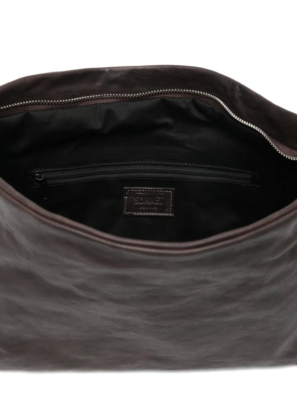 Sommet Frida leather bag in coffee brown with adjustable crossbody strap, medium casual handbag suitable for carrying smartphone and everyday essentials