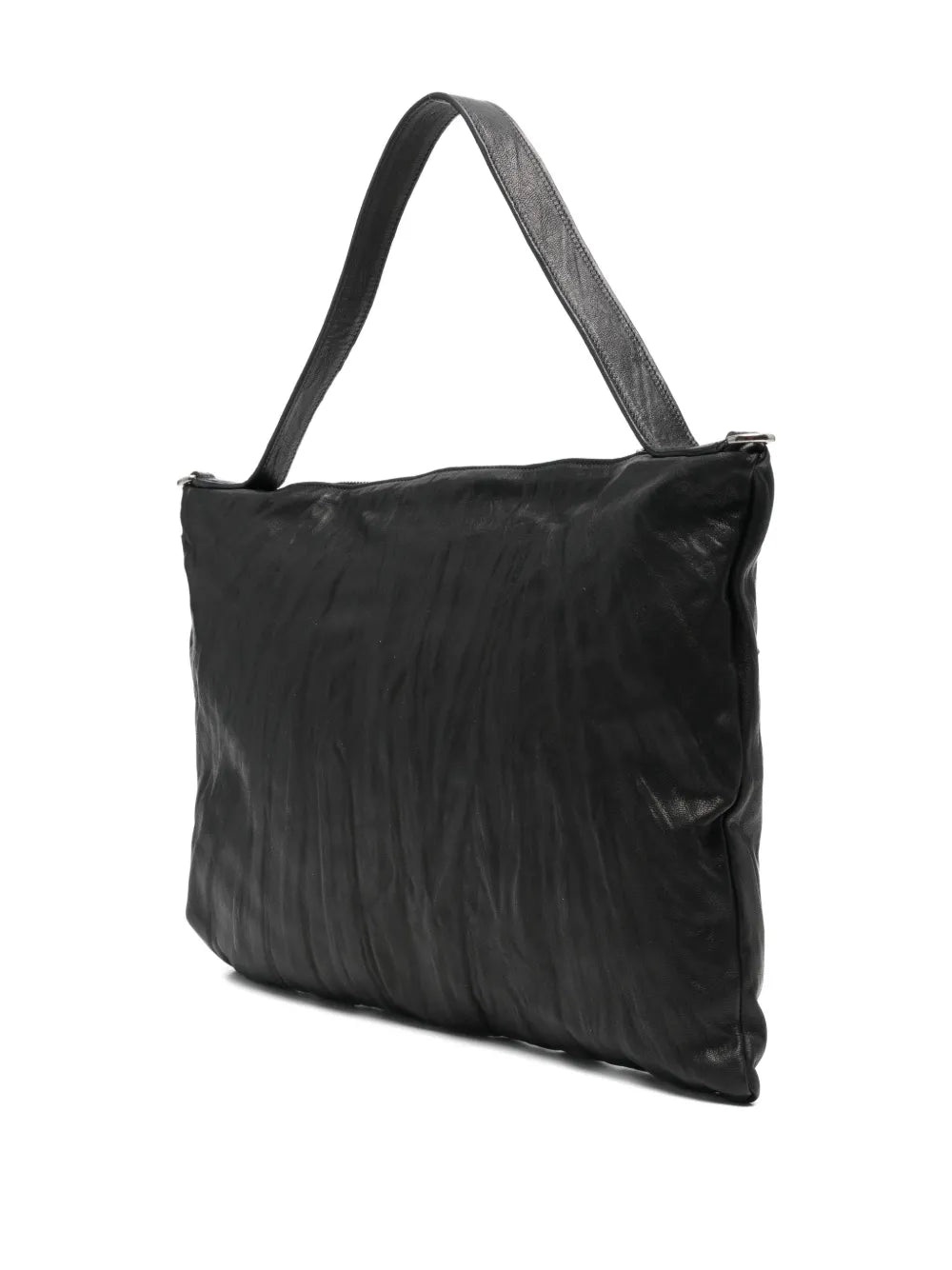 Sommet Lexi Medium black wrinkled leather bag laptop 35x45 crossbody option