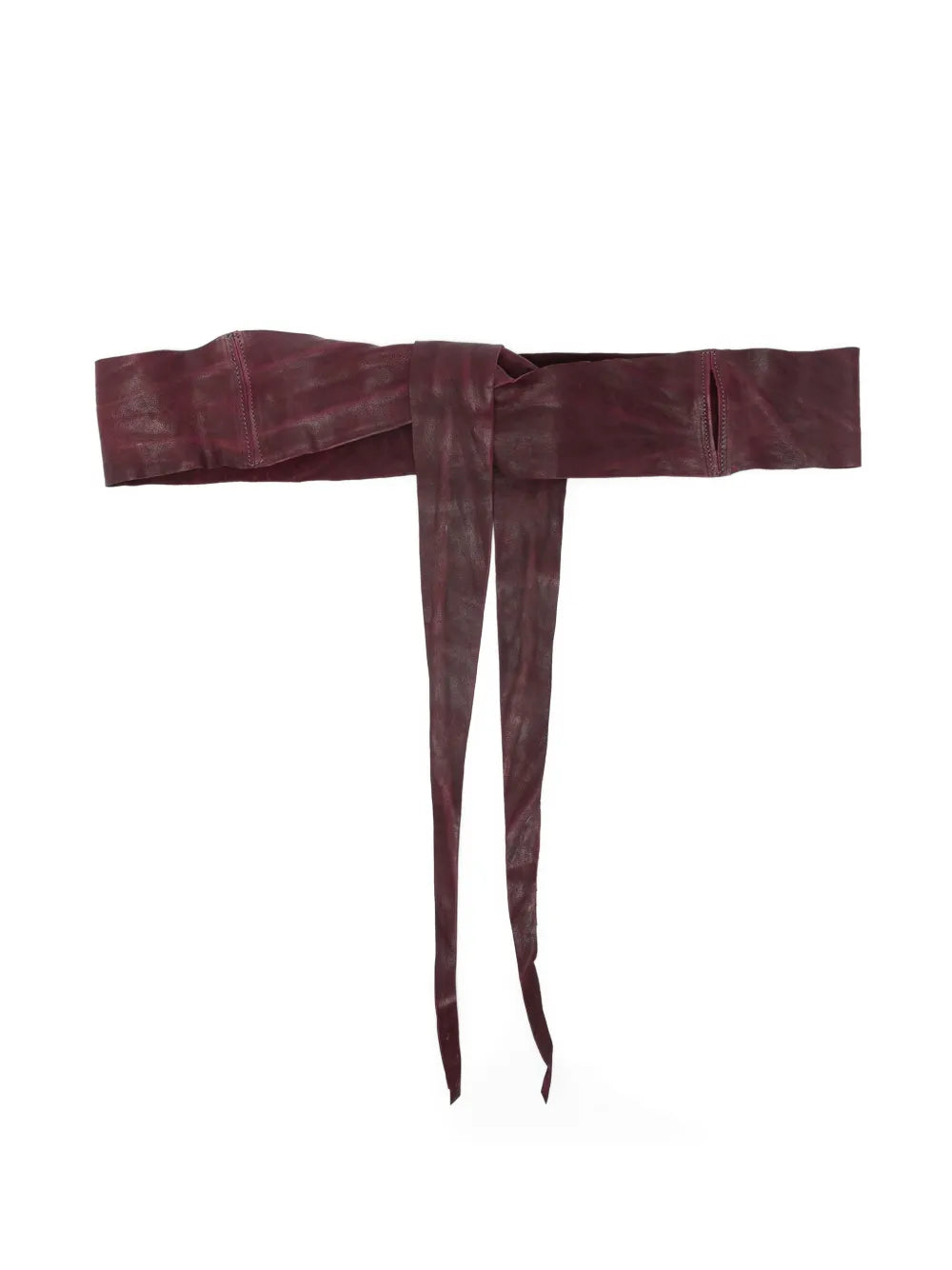 Sommet Lomme belt barolo wine leather vegetable tanned handmade waist accessory