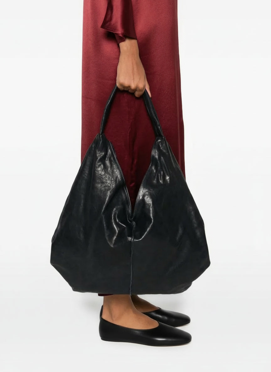 Sommet Mimi ocean leather large shopper bag handmade in Italy, ideal for work and everyday carry