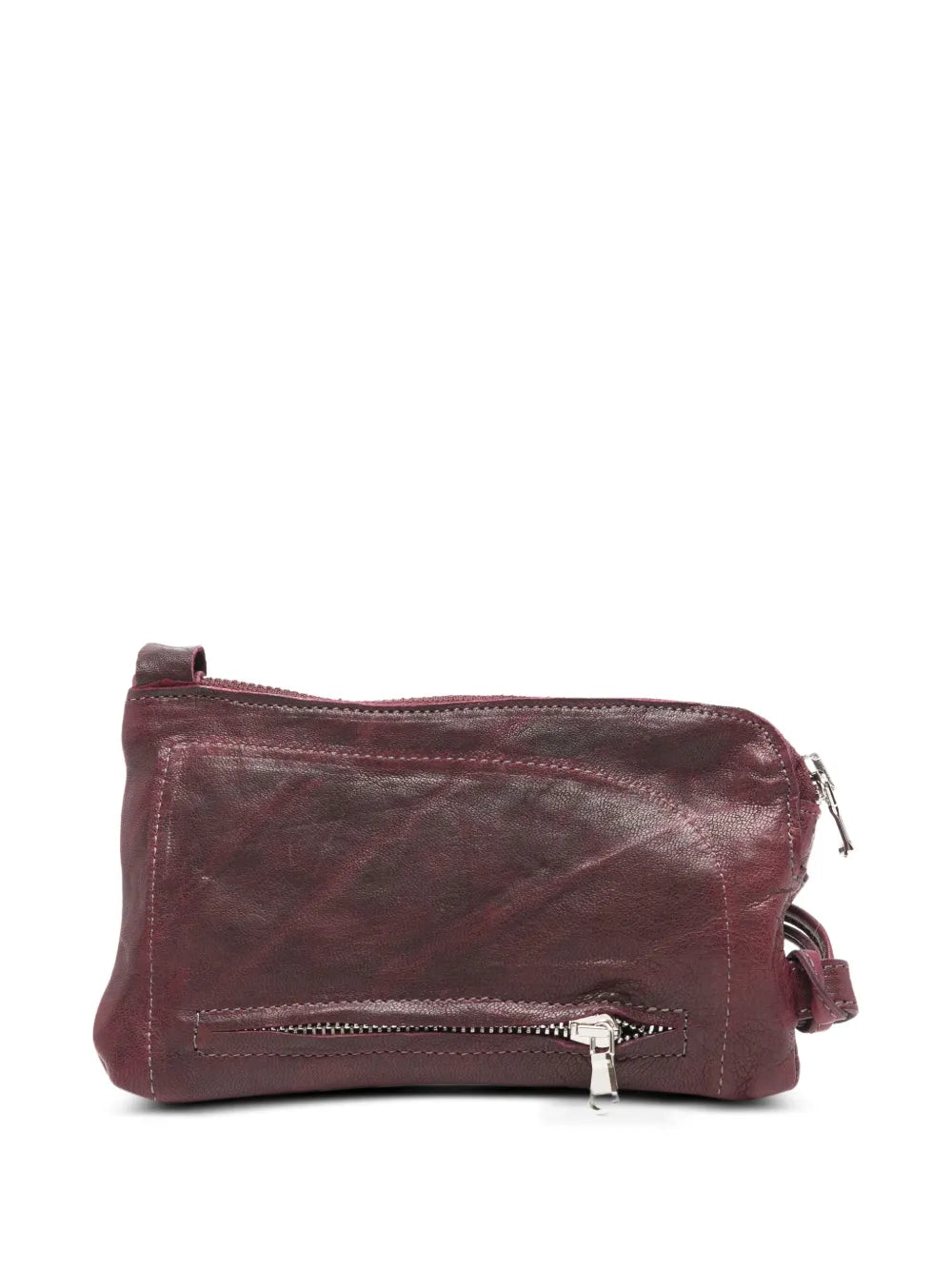 Sommet Neck barolo leather phone holder wallet for mobile, handmade in Italy