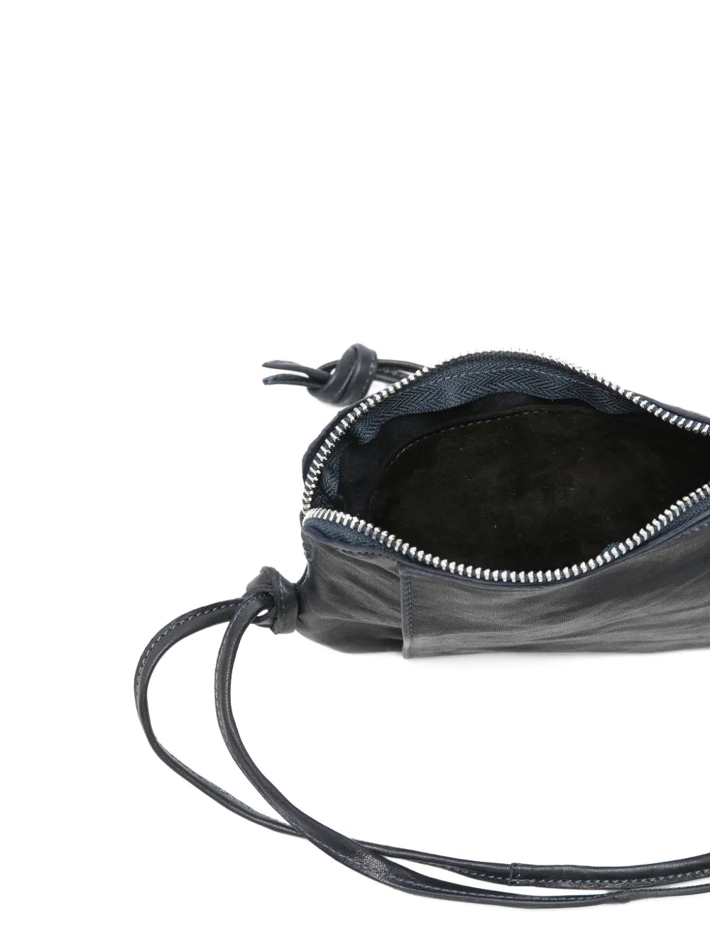 Sommet Neck oceano leather phone holder wallet for mobile, handmade in Italy