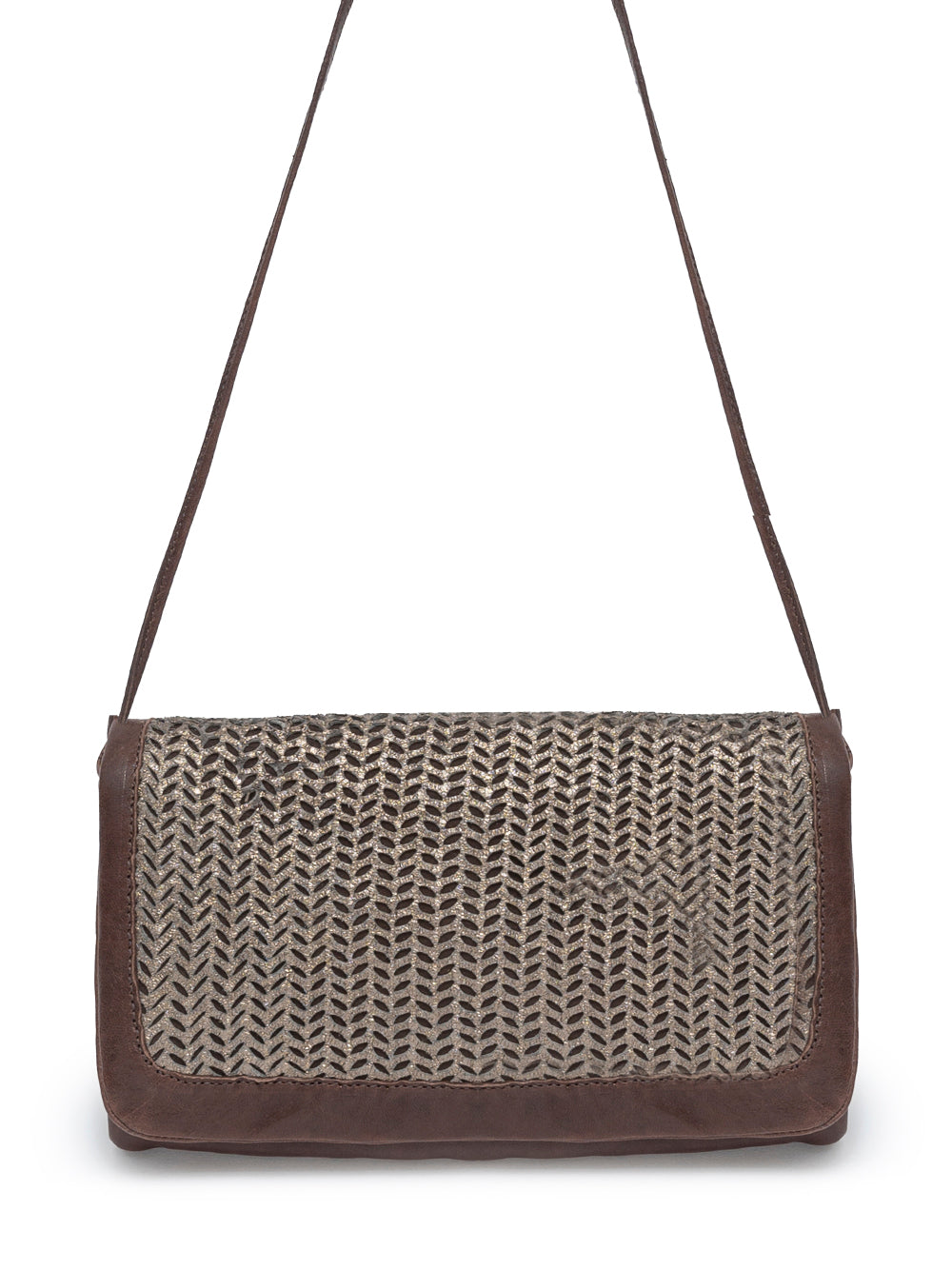 LASER BELLOWS — Clutch, Coffee & Bronze