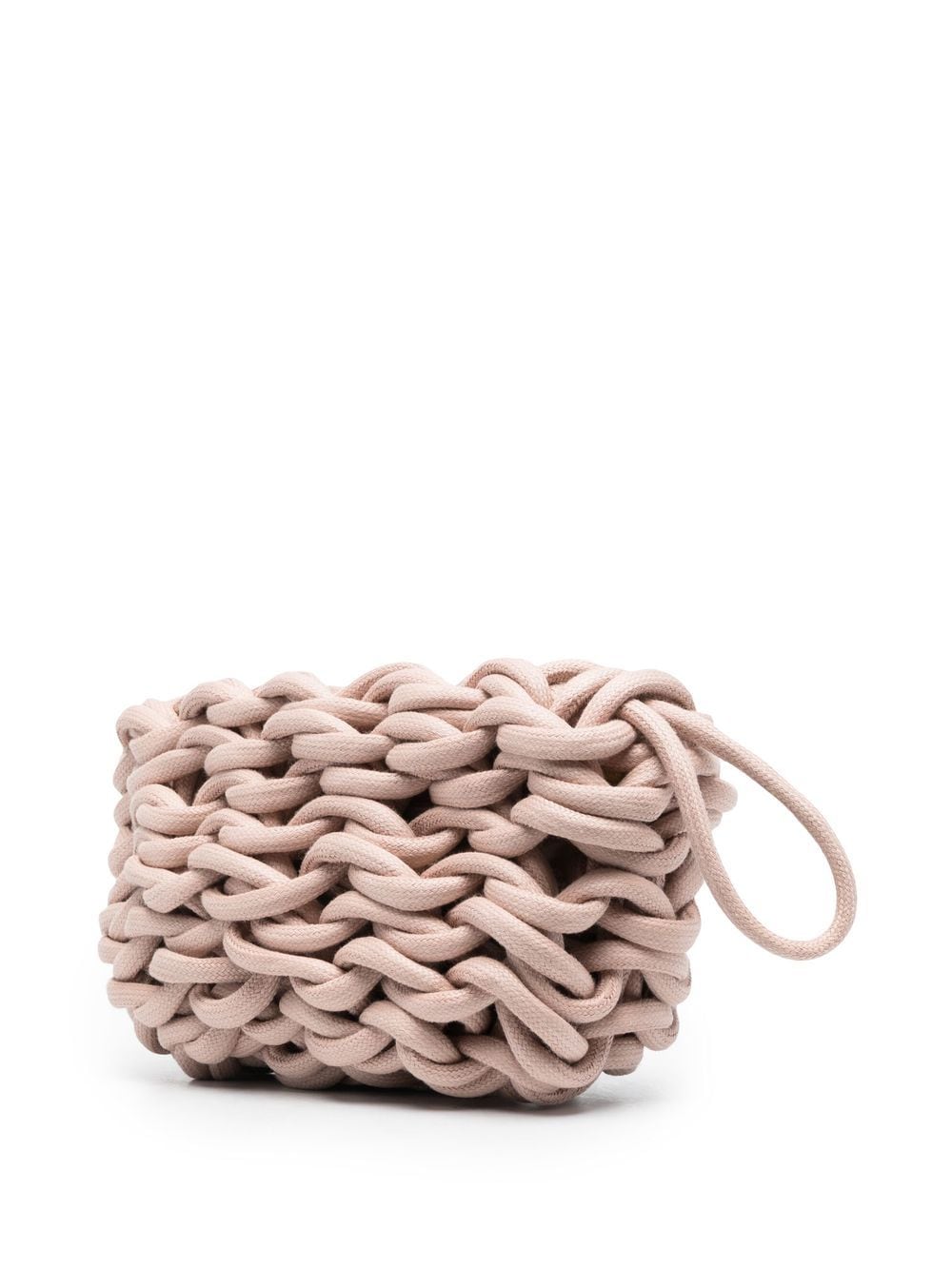 handmade Italian clutch unwaxed cotton Alienina Lina pink polder small designer bag