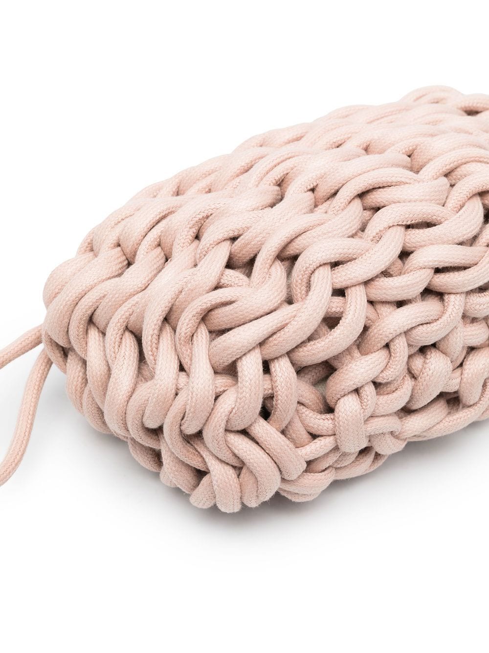 pink polder clutch handmade Italy unwaxed cotton woven bag Alienina Lina small day clutch