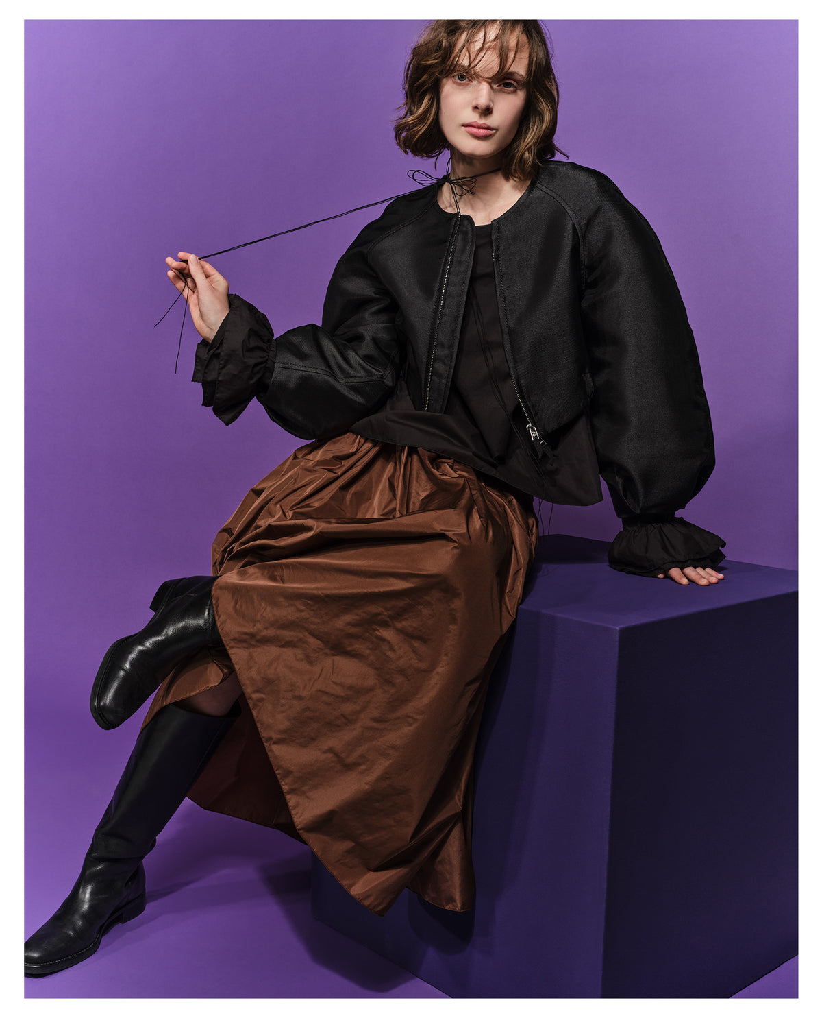 Falda de Tafetán — Redbrown
