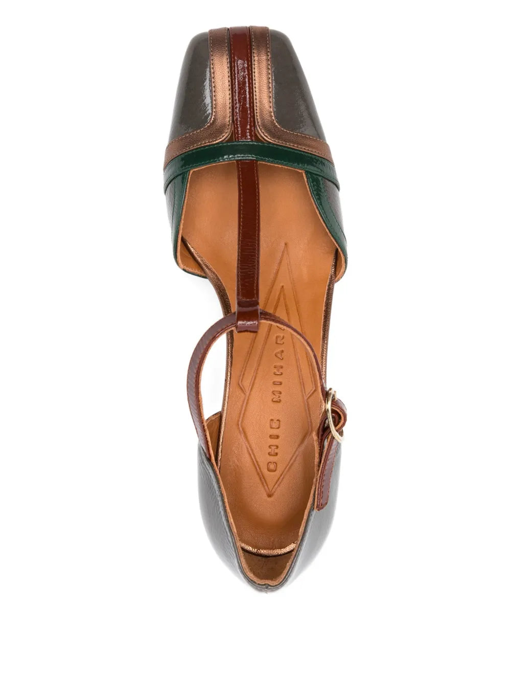 Zapato Gris - Bronce Tacón Medio