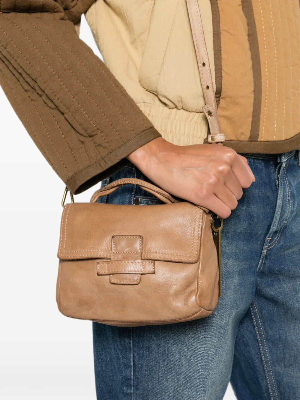 MARIA S — Bolso de Mano Pequeño, Sand