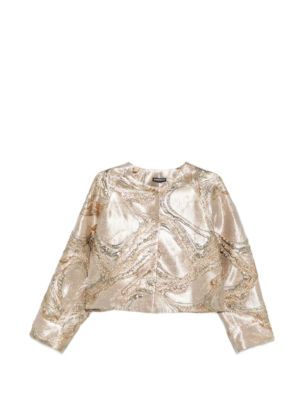 Chaqueta dorada SUSANNE BOMMER con textura jacquard metalizada