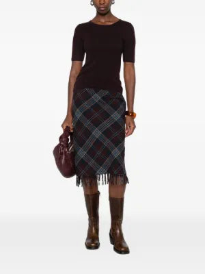 SUSANNE BOMMER Dark Bordeaux cashmere sweater