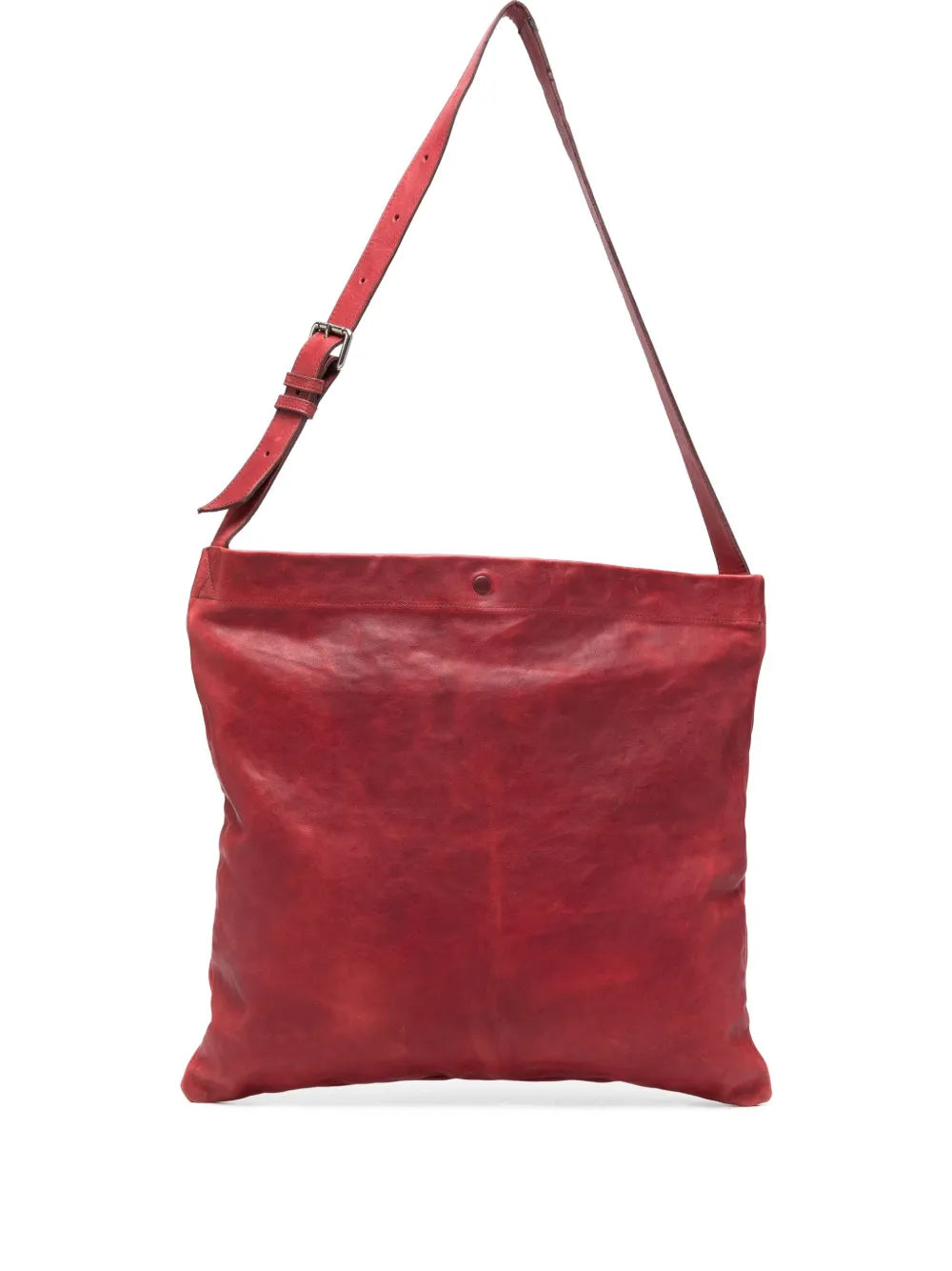 Sommet LIDIA buganvilla leather hobo bag handmade in Italy with adjustable strap and natural vegetable tanning