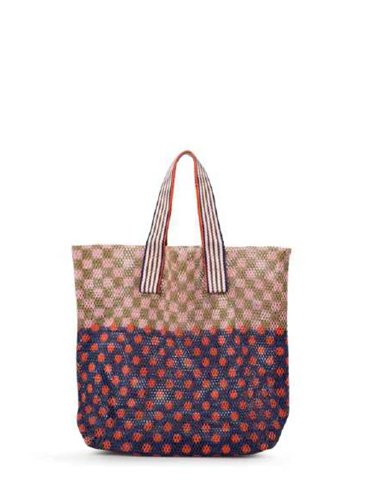 Épice Paris Kanpur small tote bag in Rosso — front view
