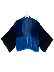 Kimono Terciopelo Azul