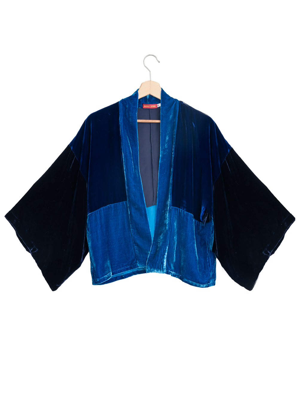 Kimono en Velours Bleu