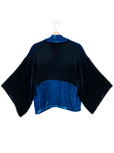 Load image into Gallery viewer, Kimono Terciopelo Azul