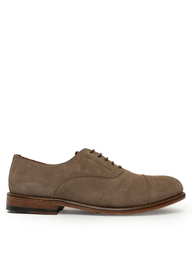 Zapato Oxford Ante Taupe