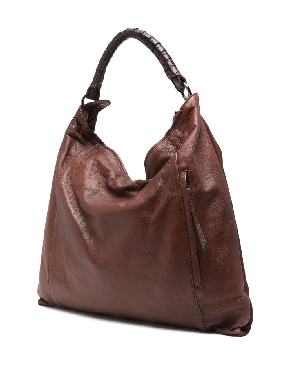 Handmade Italian wine suede leather bag by Reptile’s House