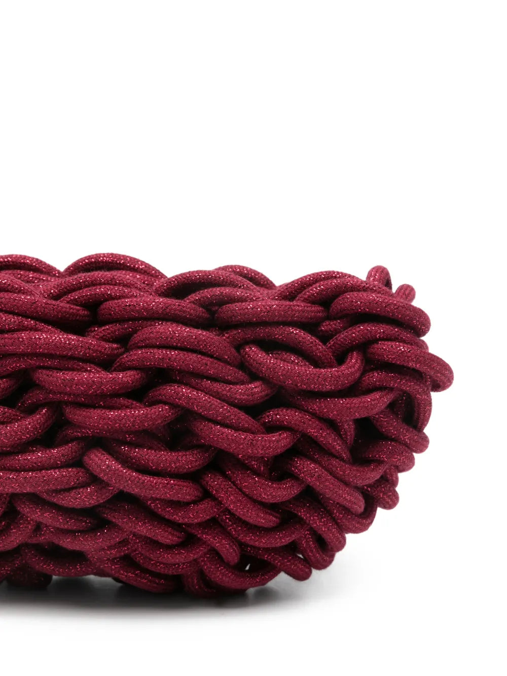 Alienina Lina burgundy lurex jewel clutch handmade in Italy, elegant evening bag for weddings and special events