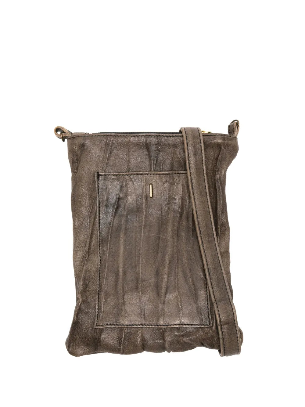Mini Rina Mialuis Vegetable Leather Crossbody Bag Graphite — Handmade ...