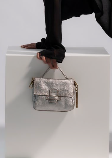 MARIA S — Small Handbag, Steel