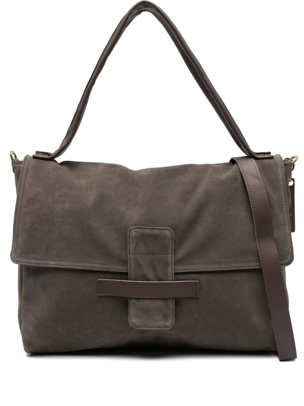 Handmade Italian Shoulder Bag XL Maria in brown leather Caterina Lucchi