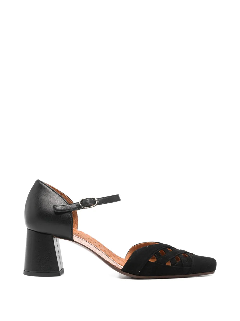 Chie Mihara Airma black suede leather heel sandal