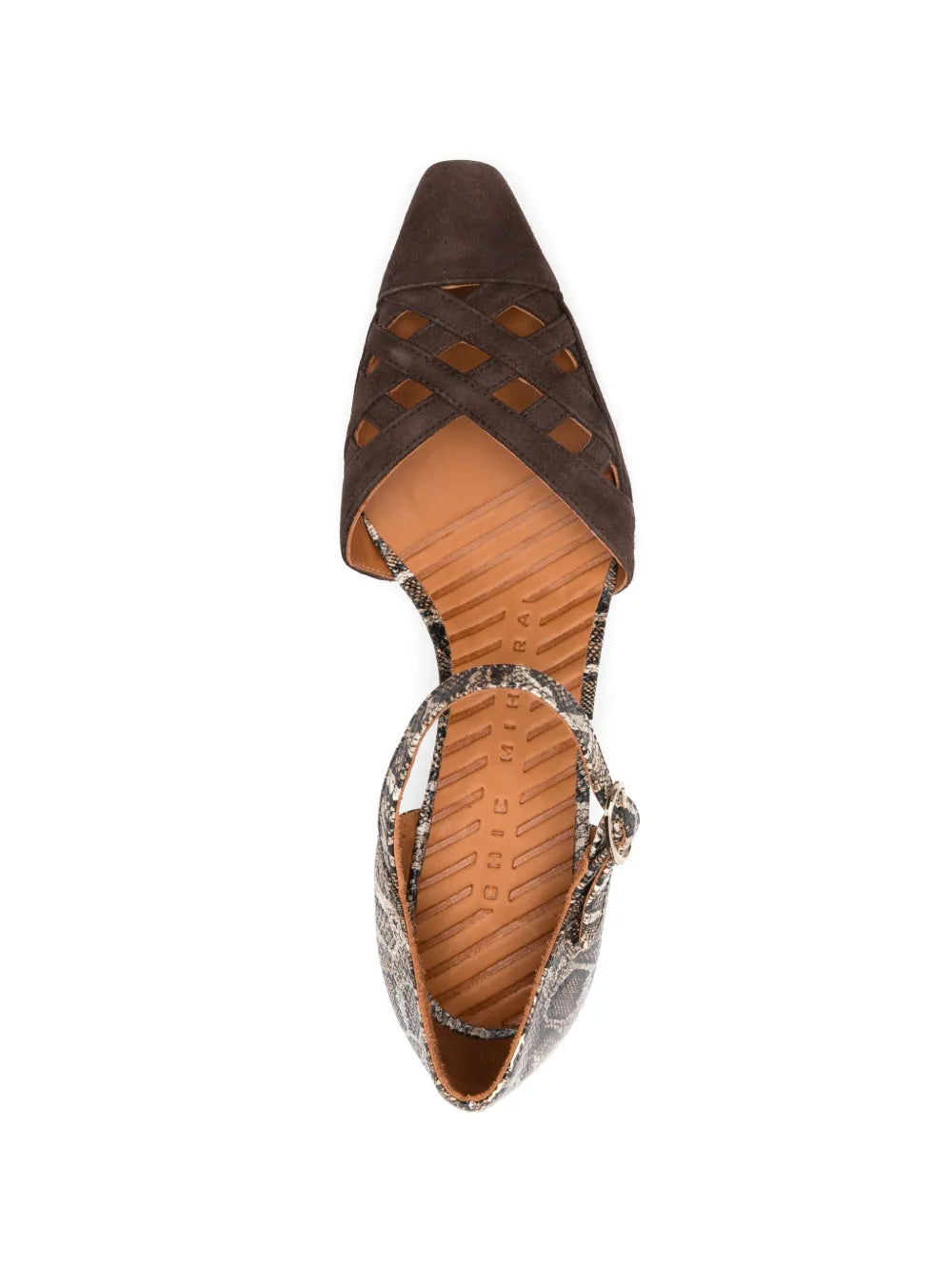Chie Mihara Airma brown designer sandal