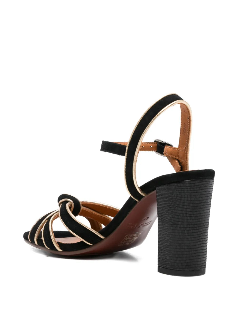 Chie Mihara Ballah knotted strap black sandal