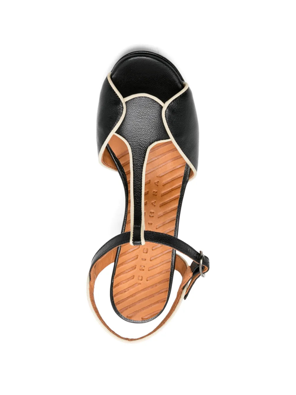 Chie Mihara Keduni designer platform sandal top view