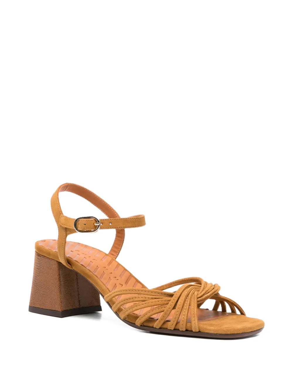Chie Mihara Leske cognac suede heeled sandal 4.5 cm – handcrafted in Spain