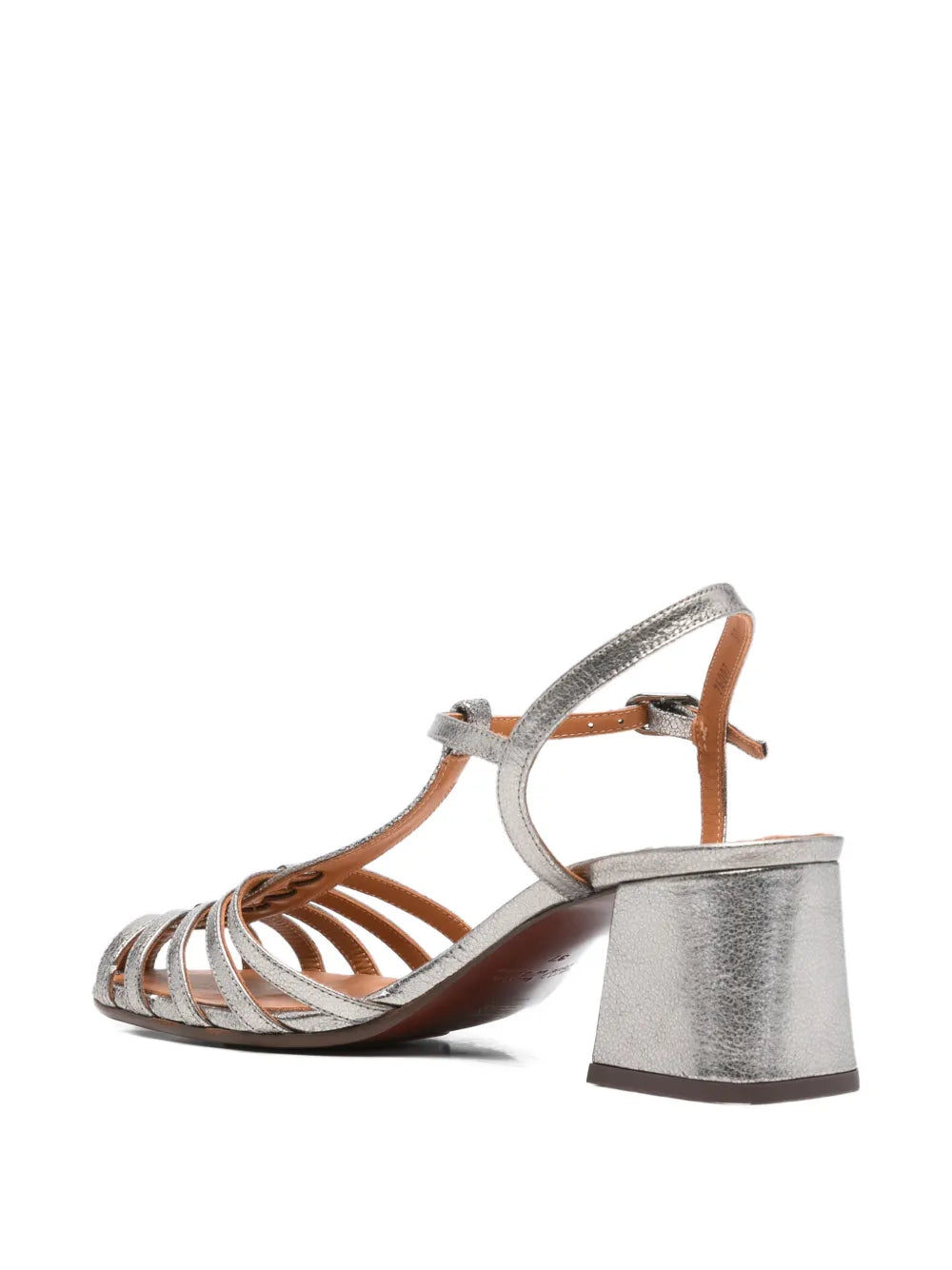 Chie Mihara Mustel Iron metallic leather sandal made in Spain
