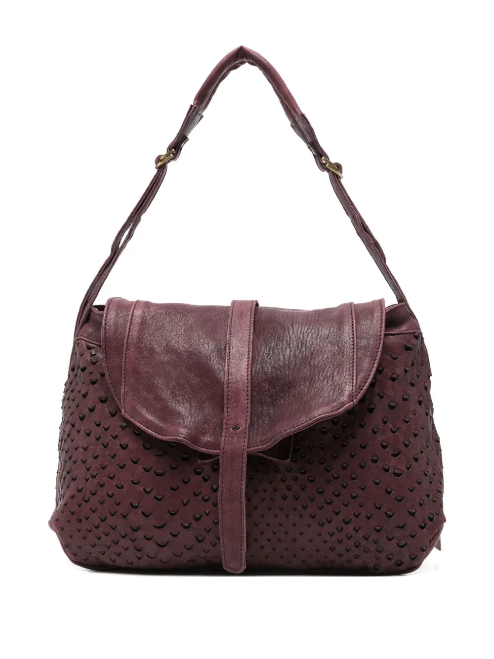 Luxury leather bag by Mialuis in Granata, versatile design to wear on the shoulder or crossbody, Made in Italy.