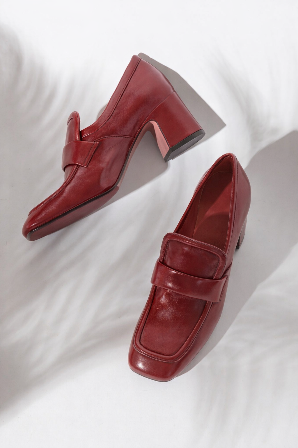 Mocassino con tacco medio Brunello