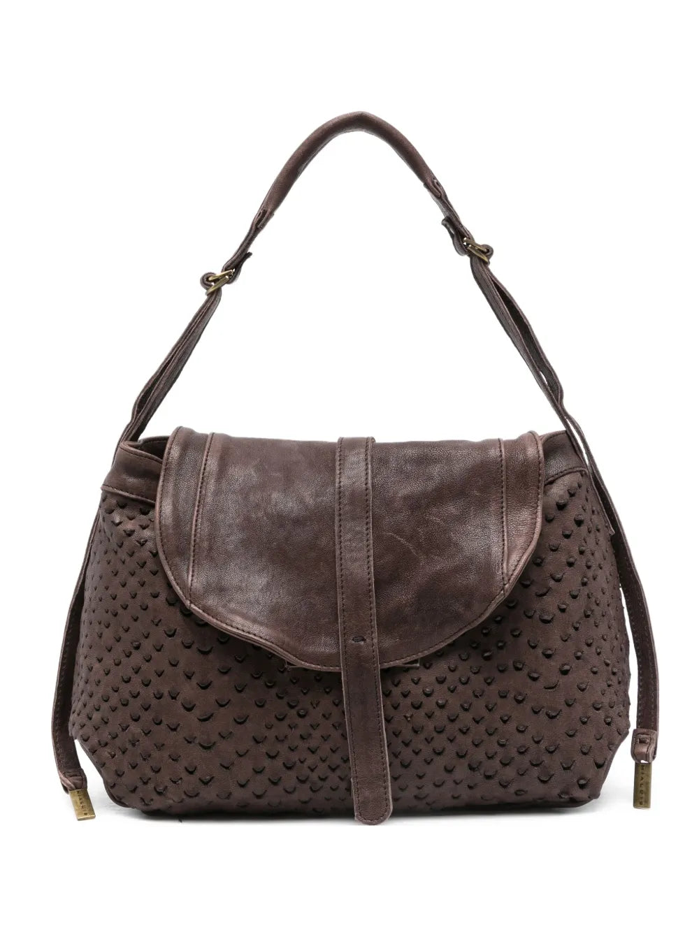 Artisanal testa di moro  leather bag by Mialuis, crafted from 100% vegetable-tanned leather, sustainable and handmade in Italy.